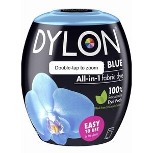 DYLON Fabric Machine Dye Pod Paradise BLUE 350g Cotton Wool For Natural Fibres